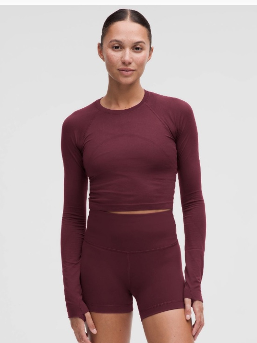 Lululemon Swiftly Tech Cropped Short-Sleeve
Shirt 2.0 | size 8